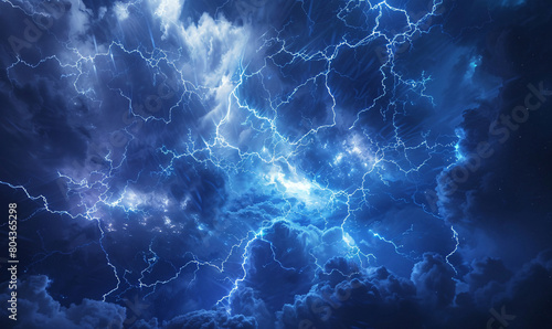lightning in the sky-generative ai