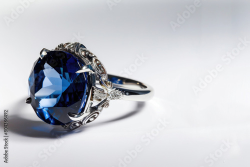 Sapphire ring  luxurious shine