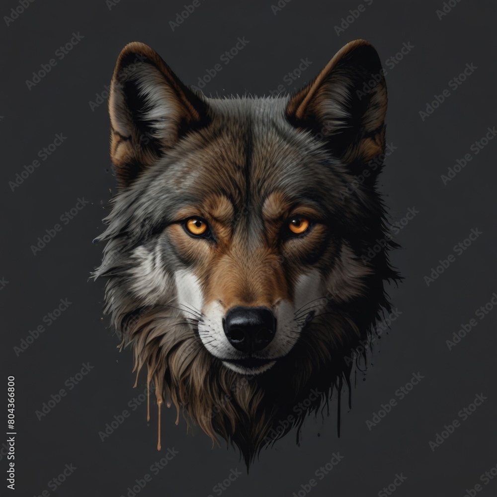 portrait of a wolf portrait of a wolf