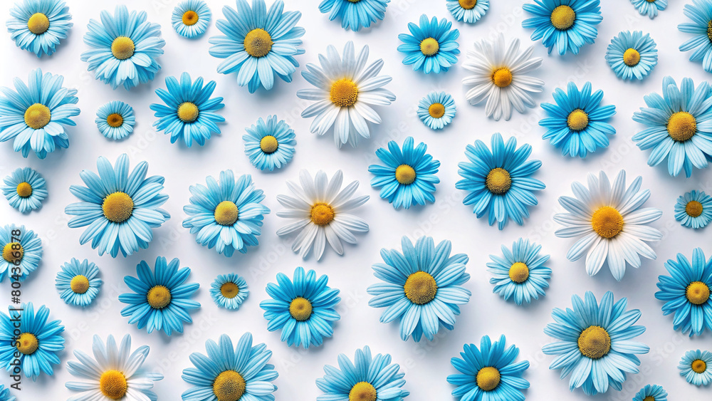 scattered blue daisies scattered blue daisies