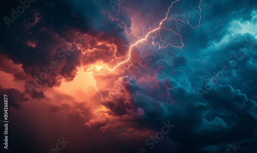 lightning in the sky-generative ai
