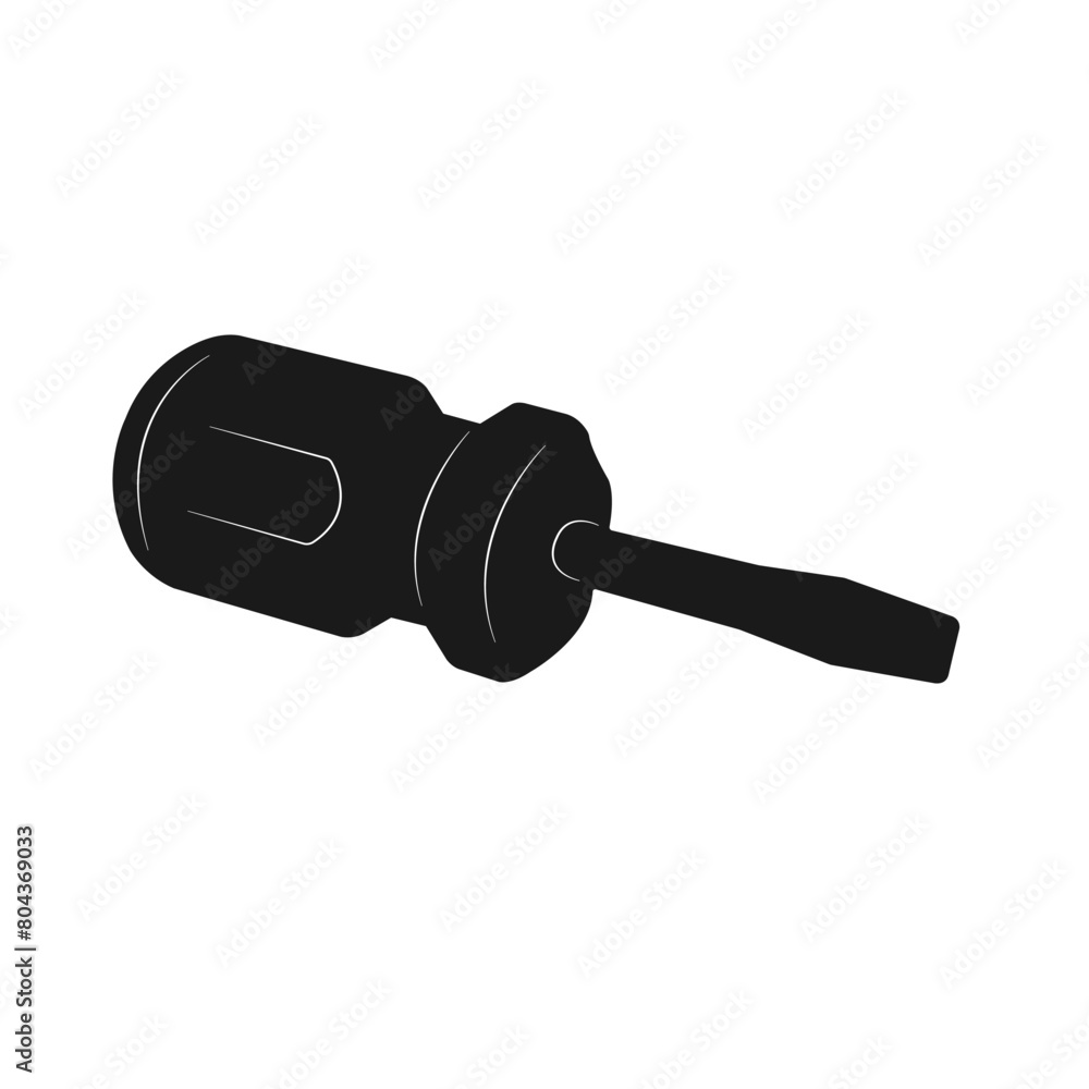 Stubby flat parallel tip Screwdriver Stubby flat parallel tip Screwdriver