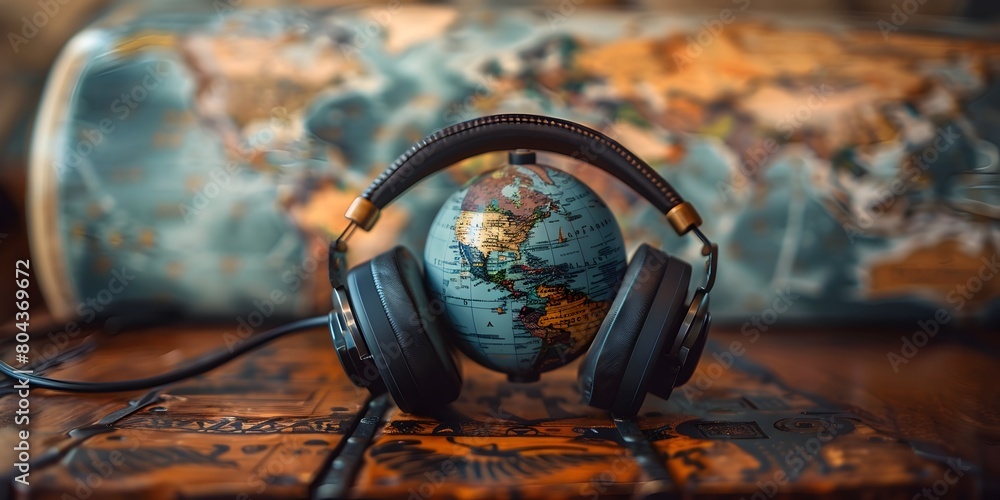 Preserving Traditions in a Globalizing World Podcast Studio Backdrop Preserving Traditions in a Globalizing World Podcast Studio Backdrop