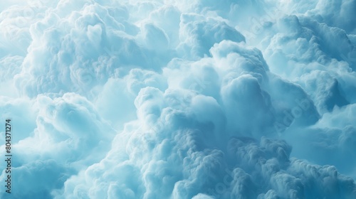 A soft, baby blue solid color texture, with a fluffy, cloud-like quality that seems to gently billow, evoking the lightness and freedom of the open sky. 32k, full ultra hd, high resolution photo