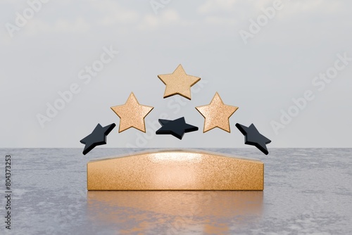 Concept of business leadership for leader team, successful competition winner and Leader with influence. 3D Render. illustrated using chess pieces. Can use for background. 