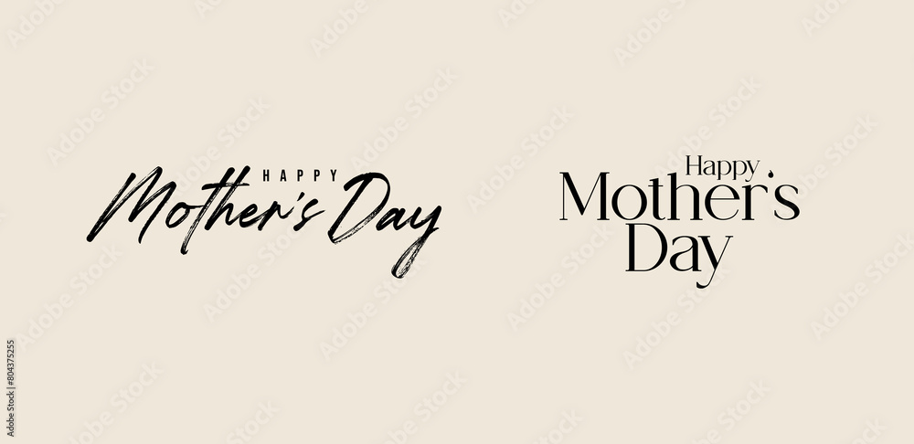 Happy Mother's Day calligraphy, lettering for social media banner