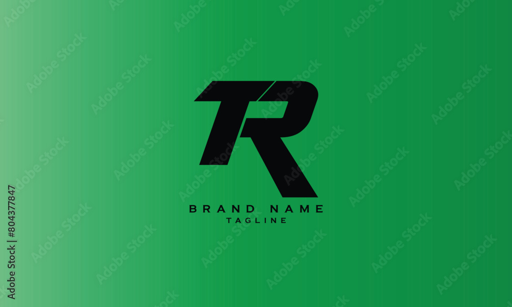 TR, RT, Abstract initial monogram letter alphabet logo design