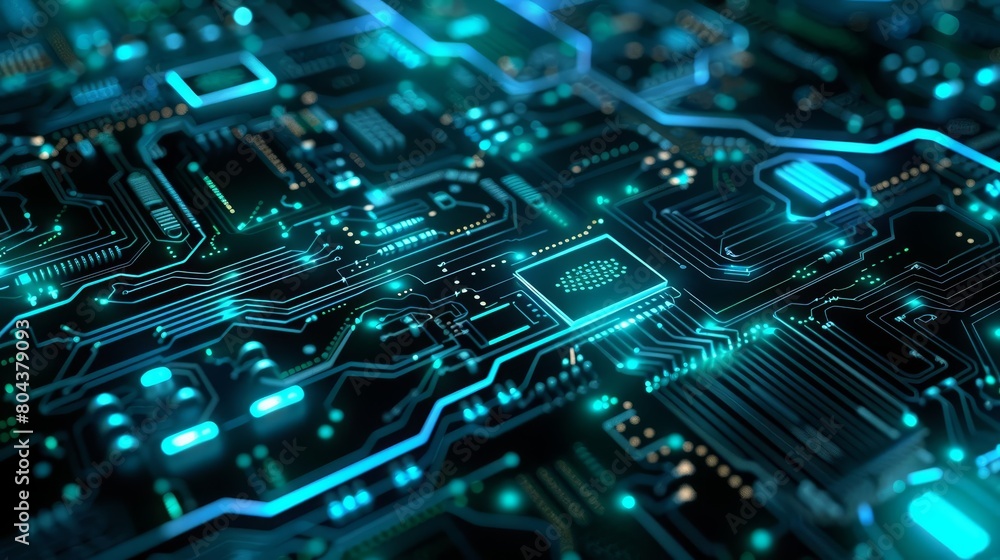 An illustration of a computer chip with glowing blue lines representing data flowing through it. An illustration of a computer chip with glowing blue lines representing data flowing through it.