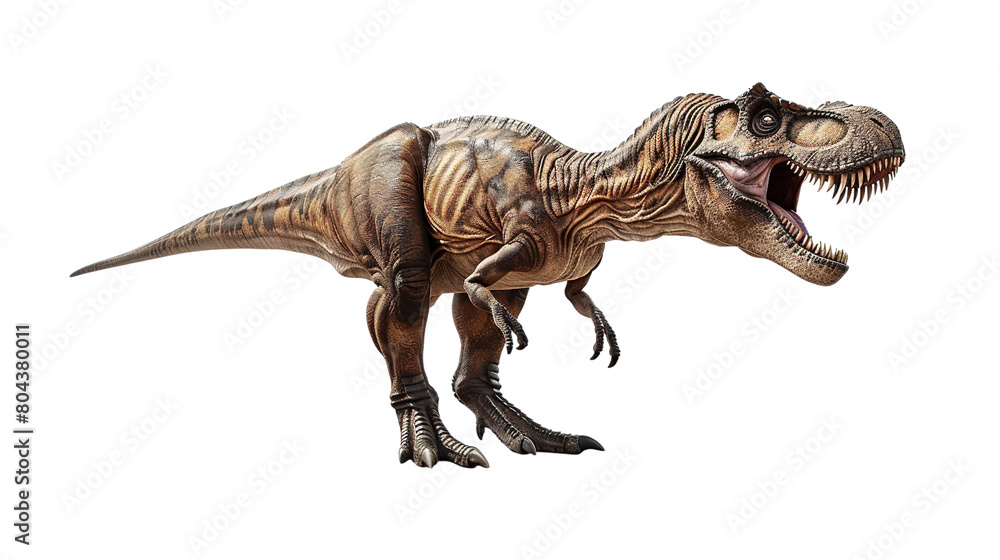 Fototapeta premium Tyrannosaurus rex isolated on white background.