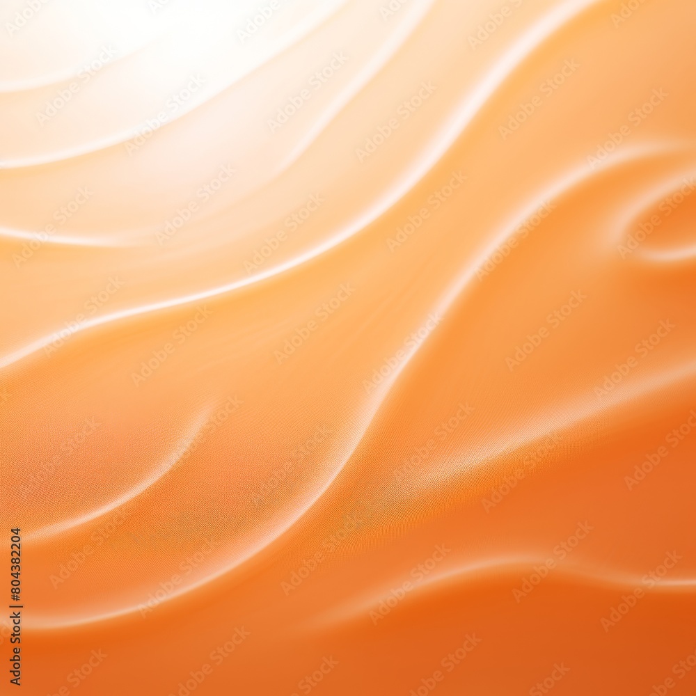 Fototapeta premium Abstract painting with a smooth gradient of orange and white, resembling a sand dune or a wave.
