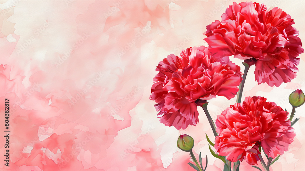 Red Carnation Background Red Carnation Background