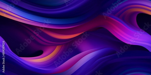 Purple abstract seamless pattern with waves, in dynamic neo traditional style photo