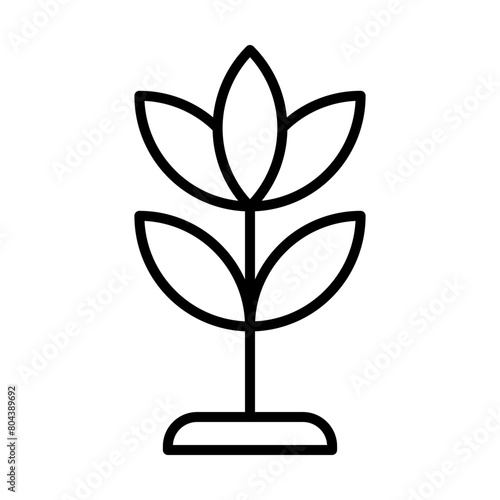 Plant line icon