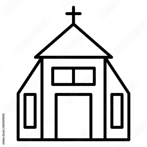 Church line icon