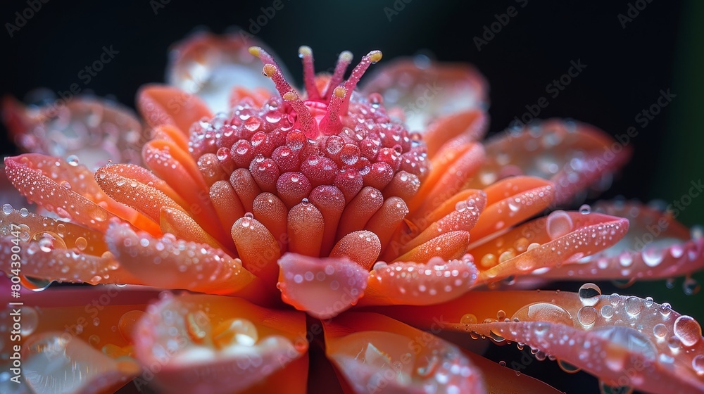 Macro rainforest plants photograph the diverse plant life of the rainforest, focusing on exotic flowers, leaves, and fruits in extreme close-up AI generated Macro rainforest plants photograph the diverse plant life of the rainforest, focusing on exotic flowers, leaves, and fruits in extreme close-up AI generated