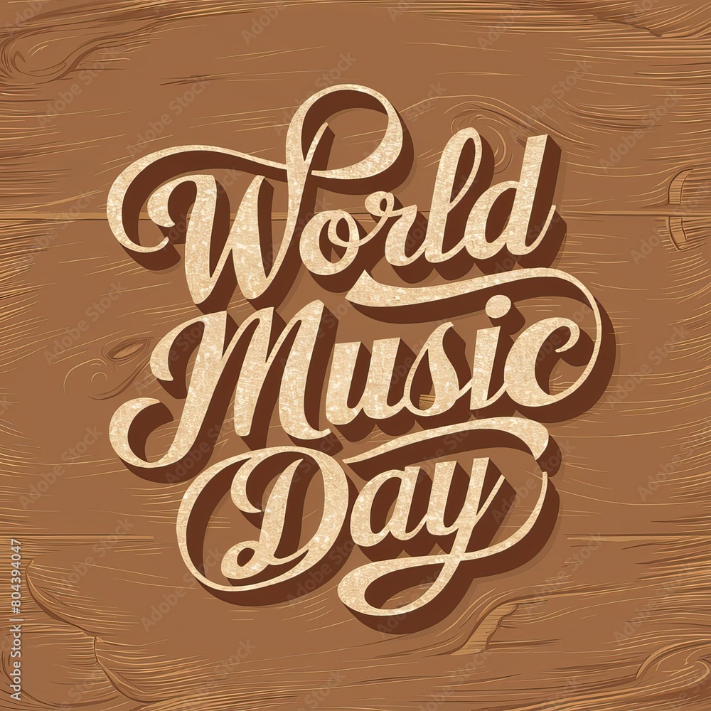 World Music Day, Vector, World Music Day poster, Music Day, World music day banner. A calligraphy,typography, international music day. Happy World Music Day, World Music Day post,
International Dance 