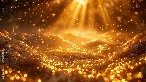 Sunlit Splendor: Golden Radiance Backdrop © Jennifer