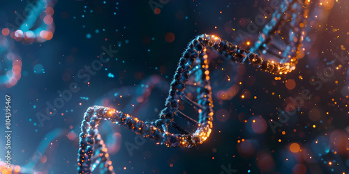 Genetic Revolution: DNA Molecules in Modern Medical Technology Background, Molecular Medicine: Harnessing DNA Molecules in Advanced Technological Landscapes - Ai Generated