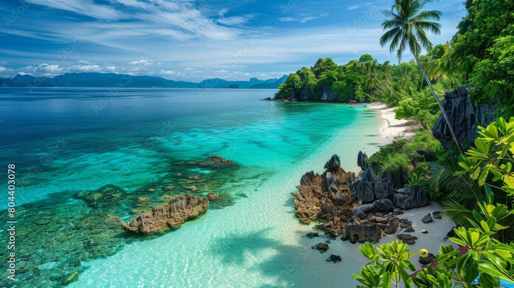 Tropical travel escapes. captivating exotic destinations in stunning photography