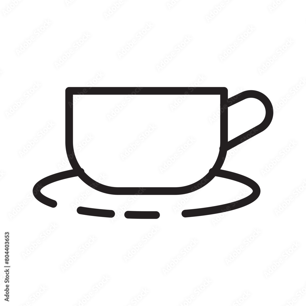 Coffee Glass Tools Line Icon Coffee Glass Tools Line Icon