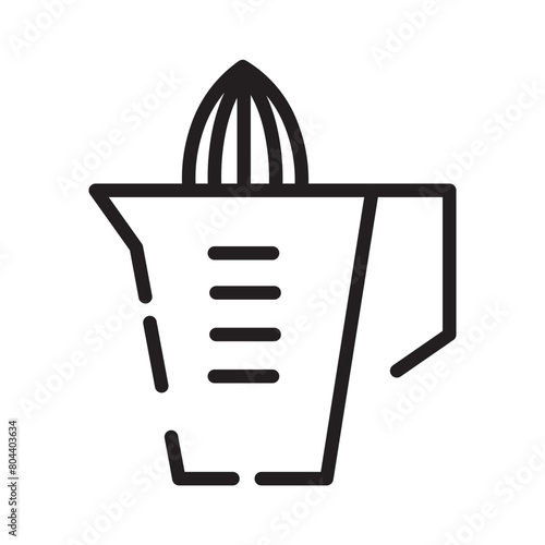 Chef Squeezer Tools Line Icon