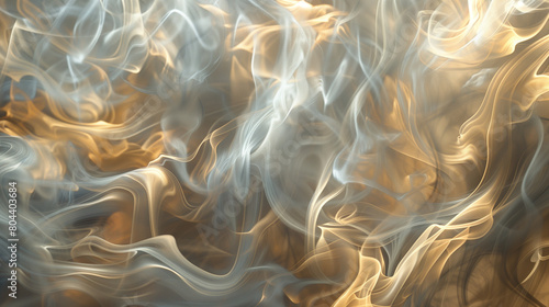 background with golden and silver  waves photo