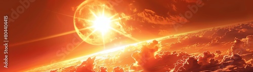 A weather forecast showing predictions for heat waves and extreme temperatures photo