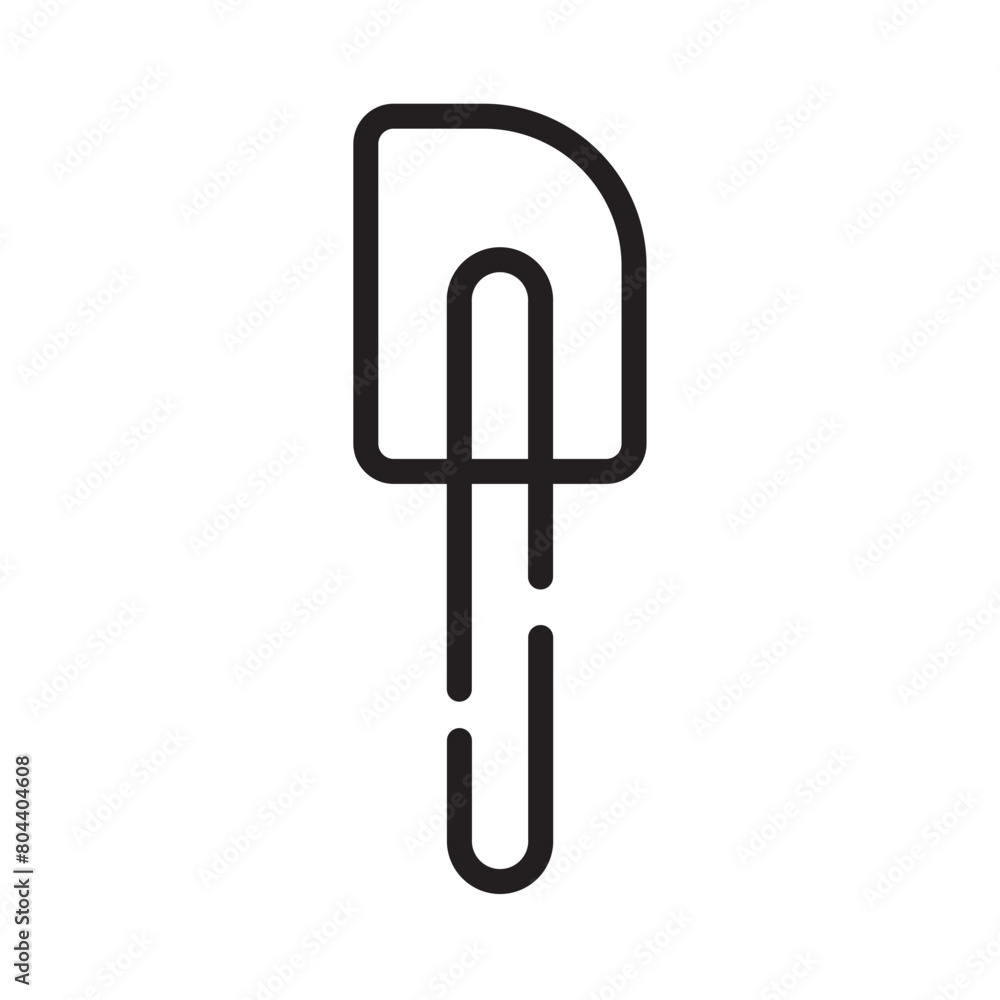 Cook Spatula Tool Line Icon