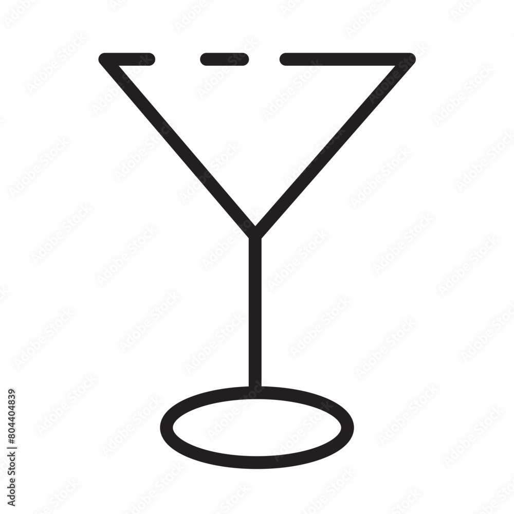 Kitchen Glass Tool Line Icon Kitchen Glass Tool Line Icon