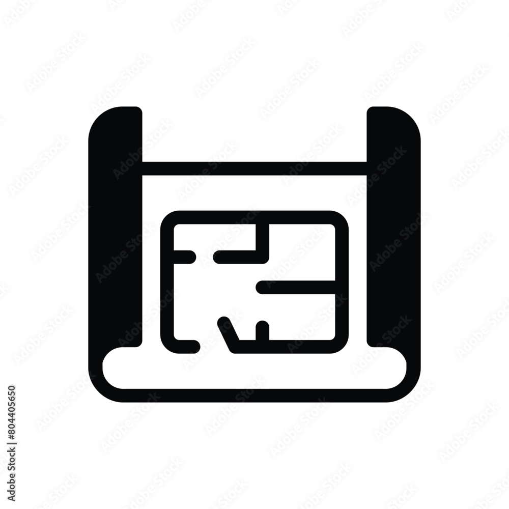 Construction Plan vector icon Construction Plan vector icon