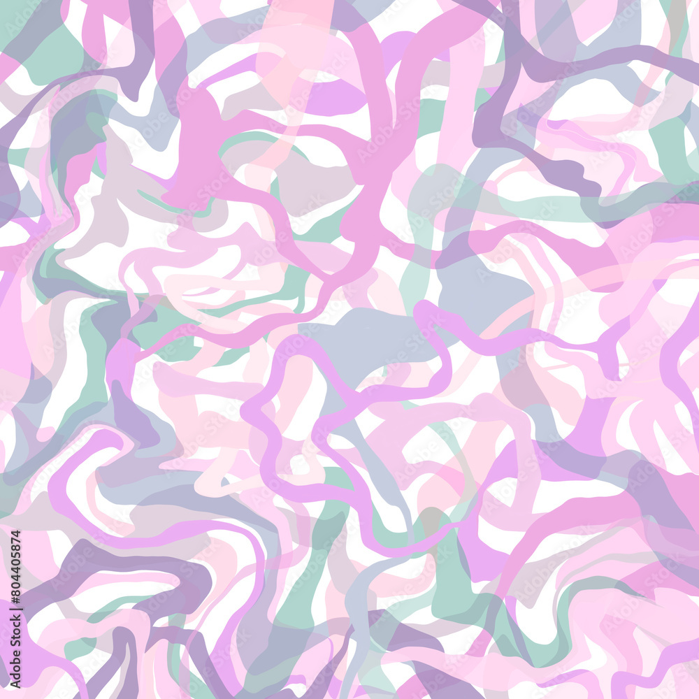 Abstract multicolor layered marble slab pattern Light delicate pastel pale pink green blue lilac violet shades