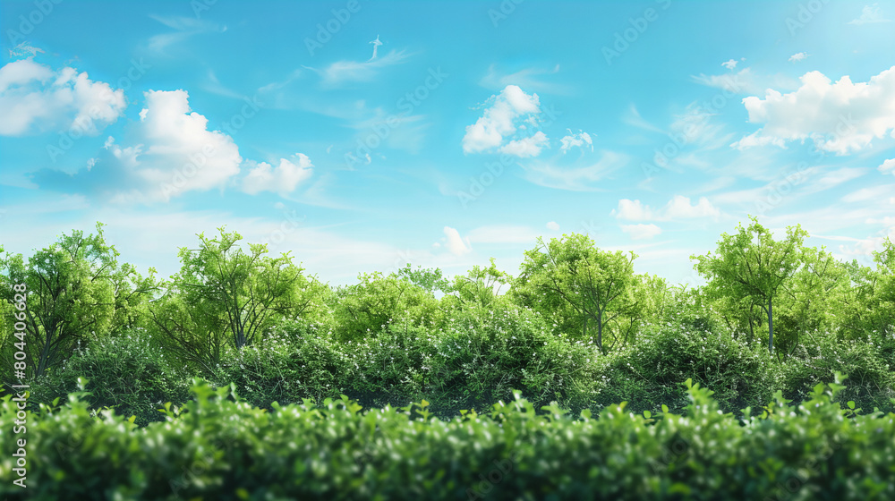 sky, tree, nature, landscape, forest, green, clouds, summer, trees, grass, blue, cloud, field, day, park, hill, environment, outdoors, mountain, spring, countryside, meadow, nobody, pine, scenery