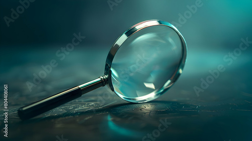 Examining Privacy: A Realistic Photo of a Magnifying Glass Ensuring User Confidentiality in Technology Settings