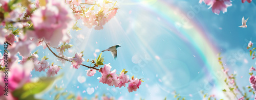 Art Spring flower background