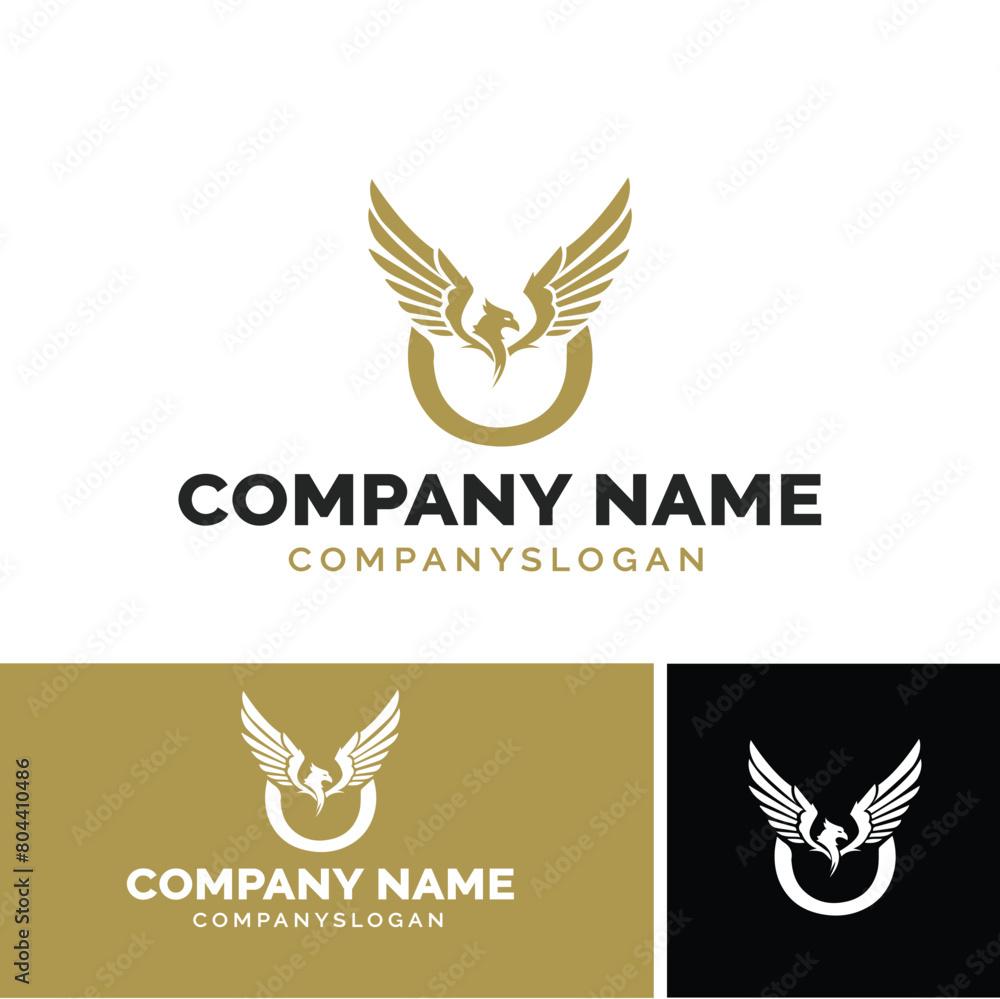 Fototapeta premium eagle logo design, logo design 