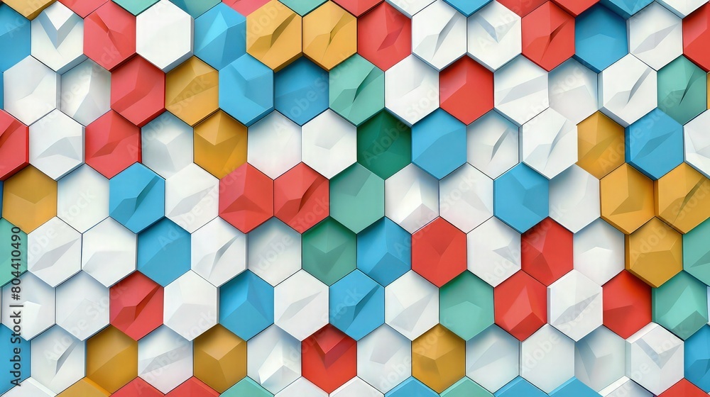 A mosaic of hexagons, each filled with a gradient transitioning through multiple hues, set against a contrasting vivid backdrop. A mosaic of hexagons, each filled with a gradient transitioning through multiple hues, set against a contrasting vivid backdrop.