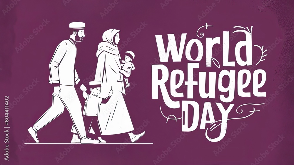 World Refugee Day, Poster, World Refugee Day poster, Banner, refugee day, post. World Refugee Day Banner, vector. social media post, World Refugee Day story. 20 June, Refugee abandone home. social med World Refugee Day, Poster, World Refugee Day poster, Banner, refugee day, post. World Refugee Day Banner, vector. social media post, World Refugee Day story. 20 June, Refugee abandone home. social med
