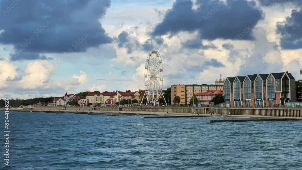 Scenic cloudy weather on the shores of the Baltic Sea Scenic cloudy weather on the shores of the Baltic Sea