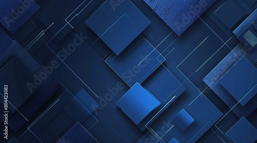 Blue glossy squares abstract tech banner design. Modern abstract blue background. Modern abstract blue background with light multiply and shiny effect. modern corporate concept square element shape. 