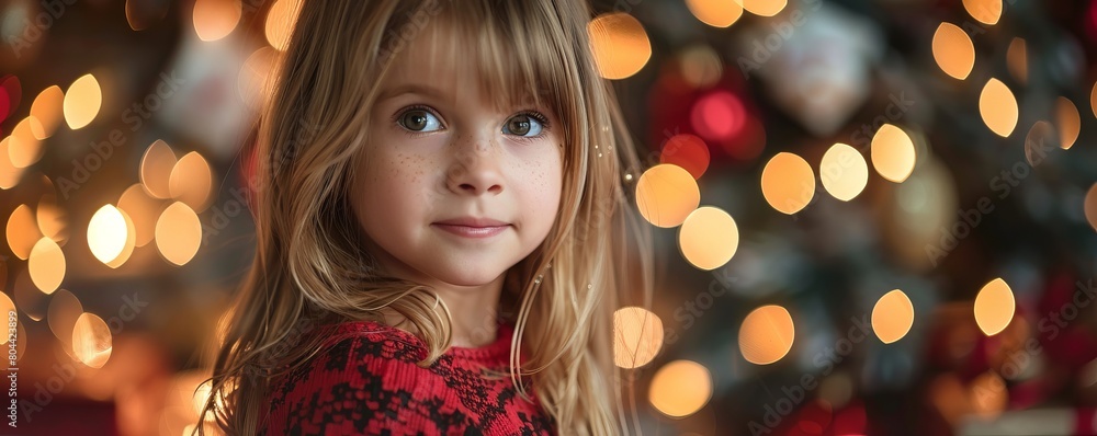 Little girl at Christmas time Little girl at Christmas time