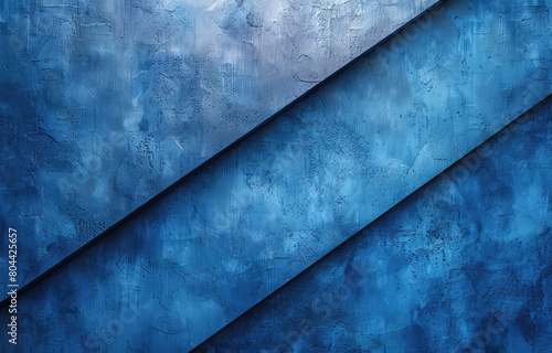 Blue background with grunge texture and diagonal lines. Created with Ai