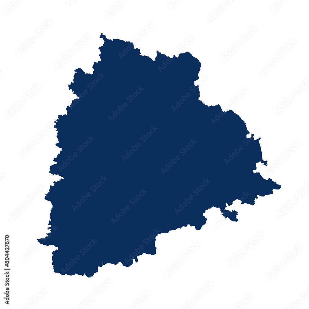 Telangana state map, map of continent 