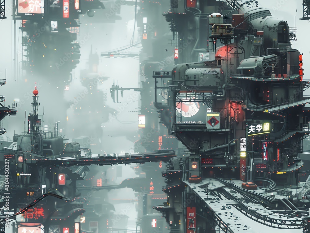 Capture a long shot of a futuristic cityscape teeming with sleek technologies Capture a long shot of a futuristic cityscape teeming with sleek technologies