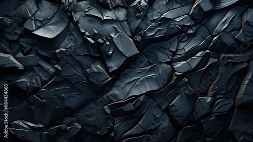 A Black Rock Texture Wallpaper With Abstract Designs In The Style of Darkest Academia Crumpled