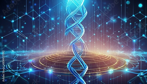 Biotech science Concept And genetic research 