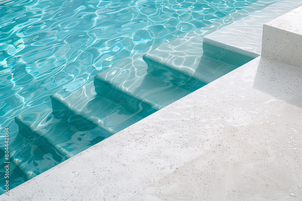 Exquisite architectural insight. Close examination of poolside edges for design projects