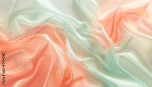 soft pastel gradient of peach and mint green, ideal for an elegant abstract background