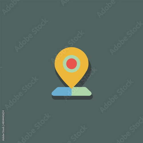 Free vector geotag address location spotter tag favicon icon logo symbol