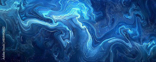 soft swirling patterns of azure and midnight blue, ideal for an elegant abstract background
