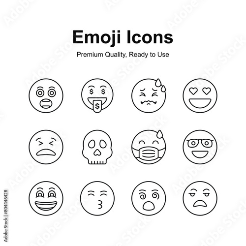Get this carefully crafted emoji icon design, cute expressions vector